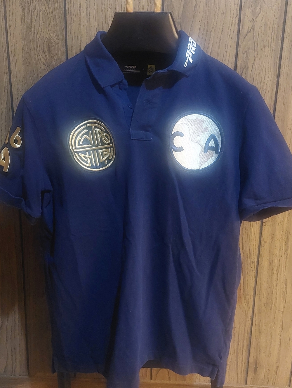 Club America Las Aguilas Polo Shirt Pro Standards Mexico Embroidered Small